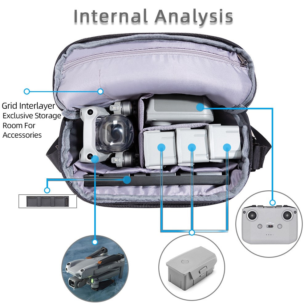 Portable Shockproof Storage Carrying Bag Crossbody Bag for DJI Air 2S/Air 2 Drone Accessories