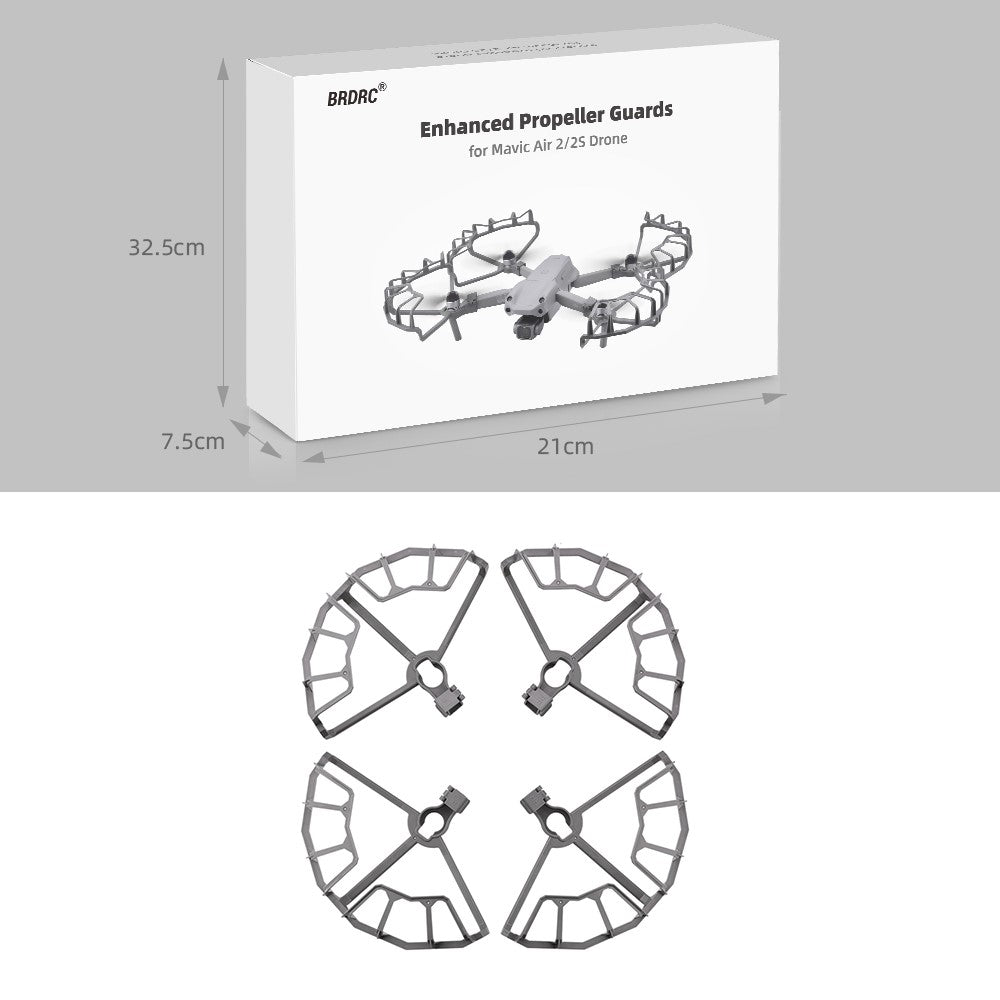 EWB8965 Drone Propeller Protective Guard Anti-collision Rings Set for DJI Mavic Air 2/Air 2S