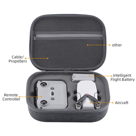 EWB8796_1 Portable Carrying Case Handbag Storage Bag Shockproof Hardshell Box for DJI Mavic Mini 2 Drone Remote Controller Accessories