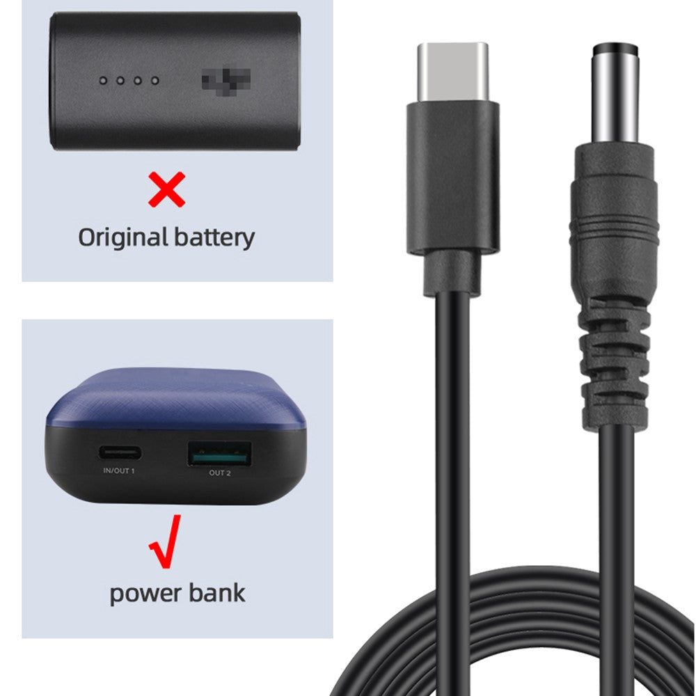 EWB8701 Power Bank Power Supply Cable Cord for DJI FPV Goggles V2
