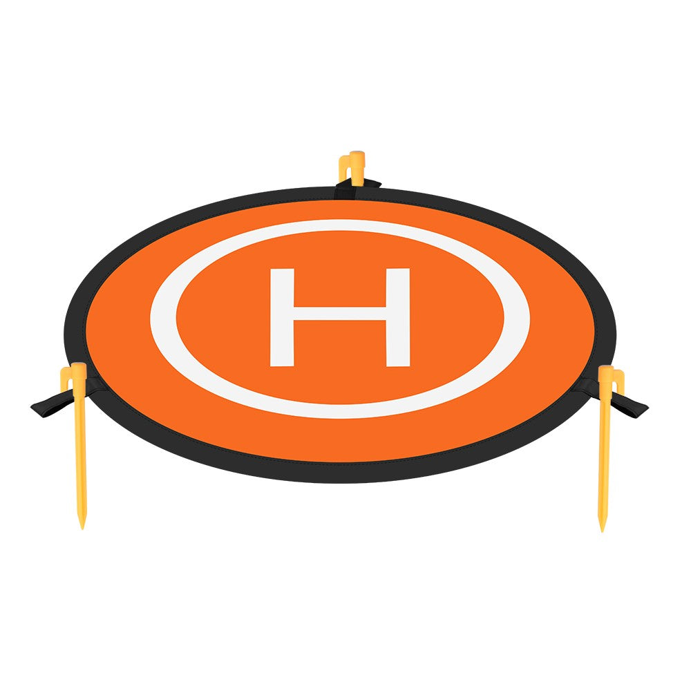 HSP6939_1 55cm Round Drone Parking Apron Landing Pad with Ground Nail Reflective Strips