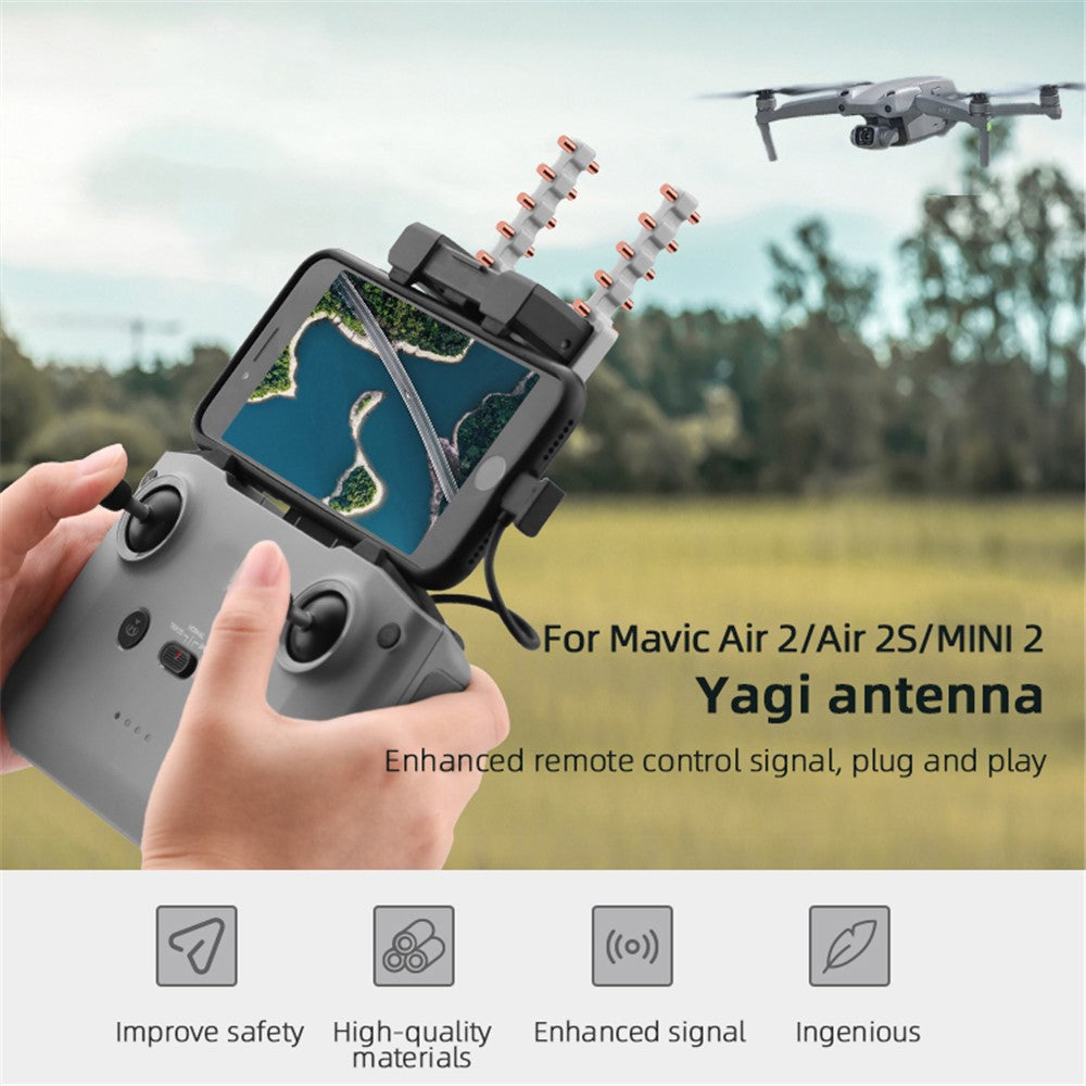 EWB8040 2Pcs/Set 5.8Ghz Yagi Antenna Extended Range Signal Booster for DJI Mavic Air 2/Air 2S/Mini 2