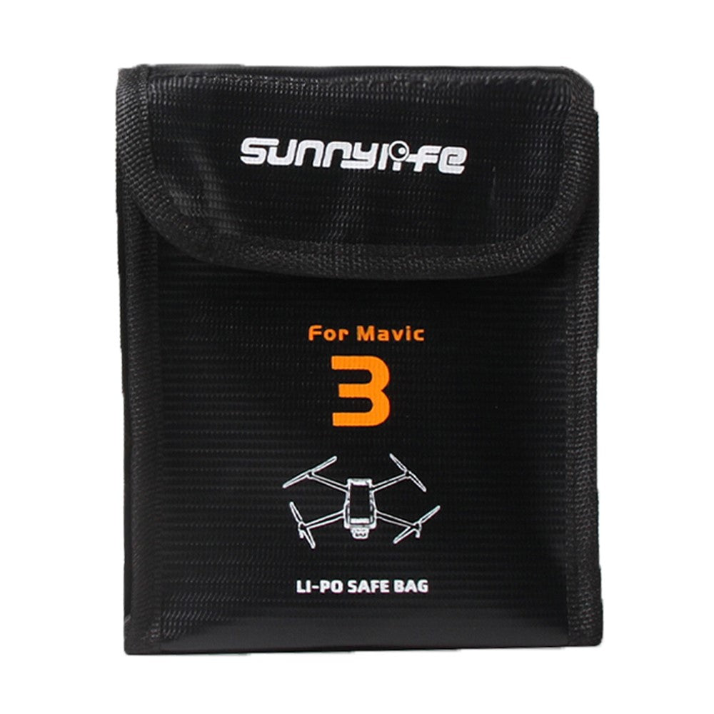 SUNNYLIFE M3-DC105 Flame Retardant Explosion-proof 2-Battery Safety Pouch Lithium Battery Storage Bag for DJI Mavic 3