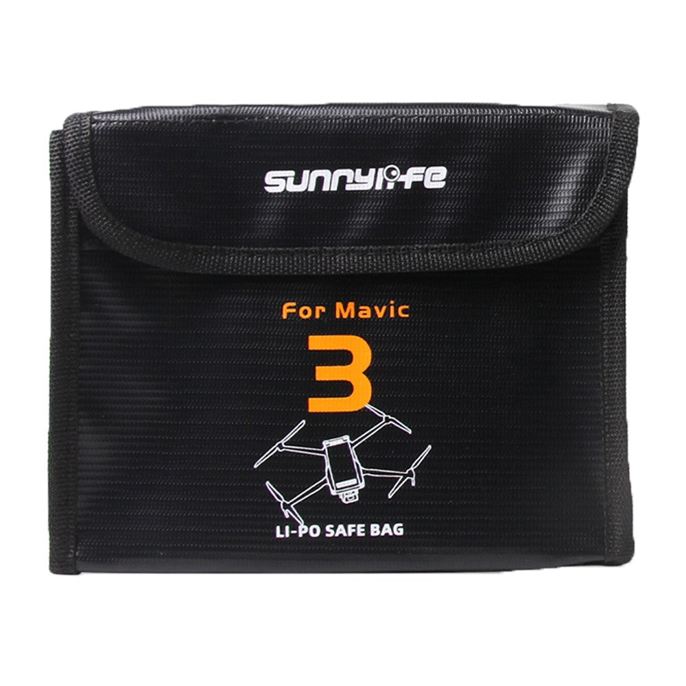 SUNNYLIFE M3-DC106 Explosion-proof 3-Battery Safety Pouch Lithium Battery Protection Storage Bag for DJI Mavic 3