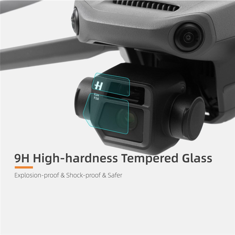 SUNNYLIFE M3-BHM122 2 Sets Camera Lens Protector Explosion-proof Tempered Glass Film for DJI Mavic 3