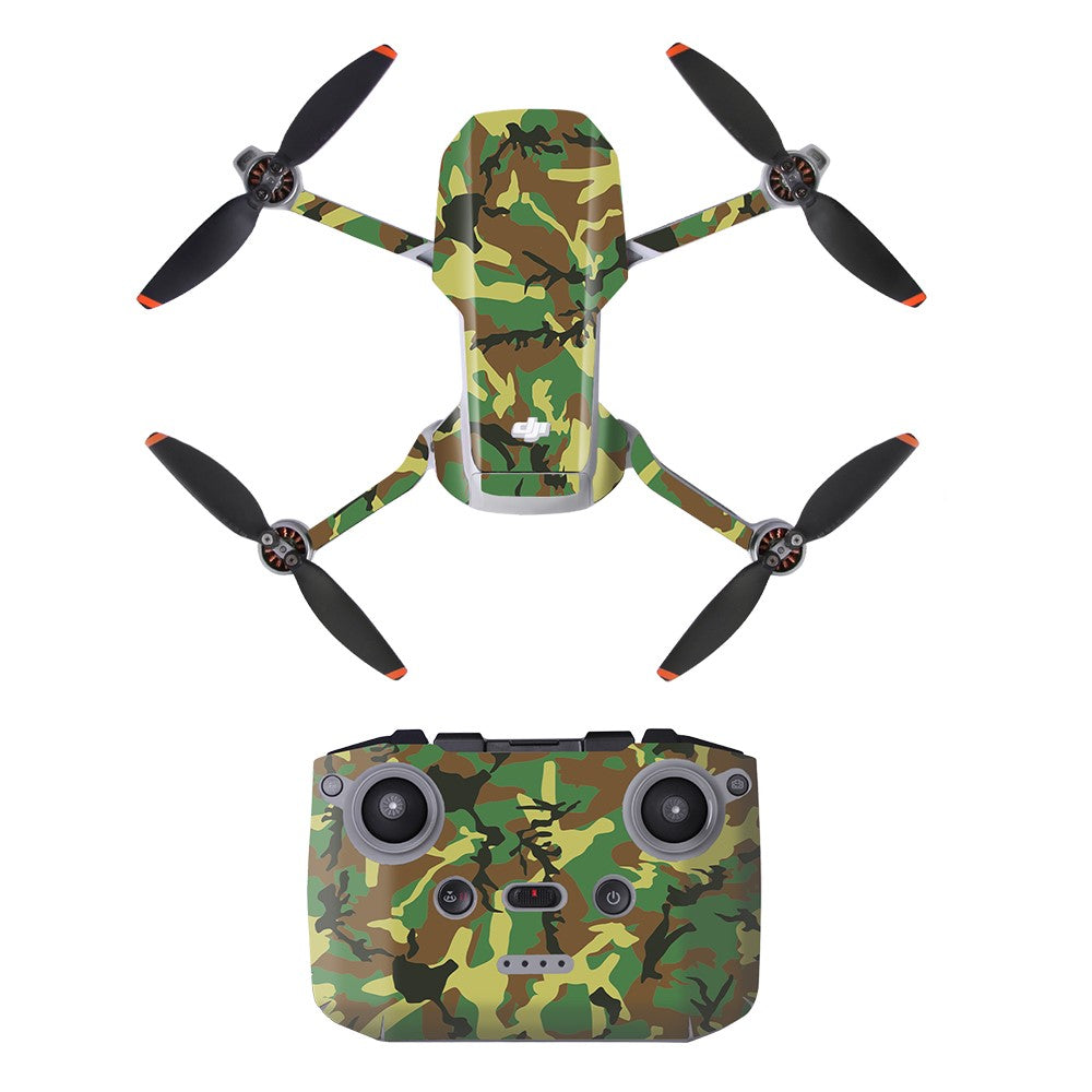SUNNYLIFE TZ452 Scratch-resistant Stickers Set Drone Decals Pattern Printing Waterproof Stickers for DJI Mini 2