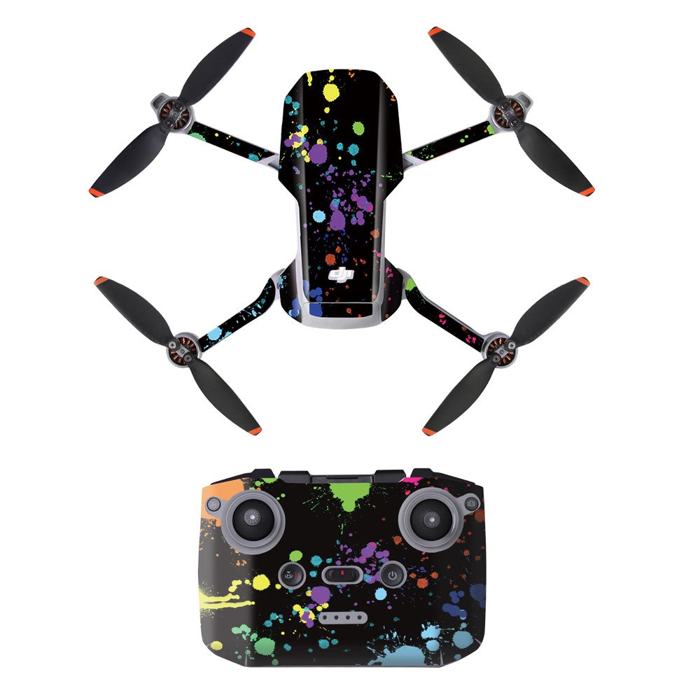 SUNNYLIFE TZ452 Scratch-resistant Stickers Set Drone Decals Pattern Printing Waterproof Stickers for DJI Mini 2