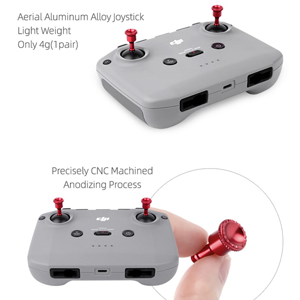 SUNNYLIFE YG9276 1 Pair Thumb Rocker Aluminum Alloy Joysticks for DJI Mavic 3/Air 2S/Air 2/Mini 2 Controller