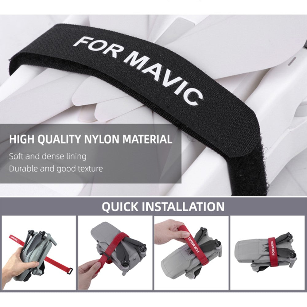 SUNNYLIFE Q9300 1 Pair Drone Propeller Blade Holder Protection Fixing Band for DJI Mavic 3/Mavic Air 2S/Mini SE / Fimi X8SE
