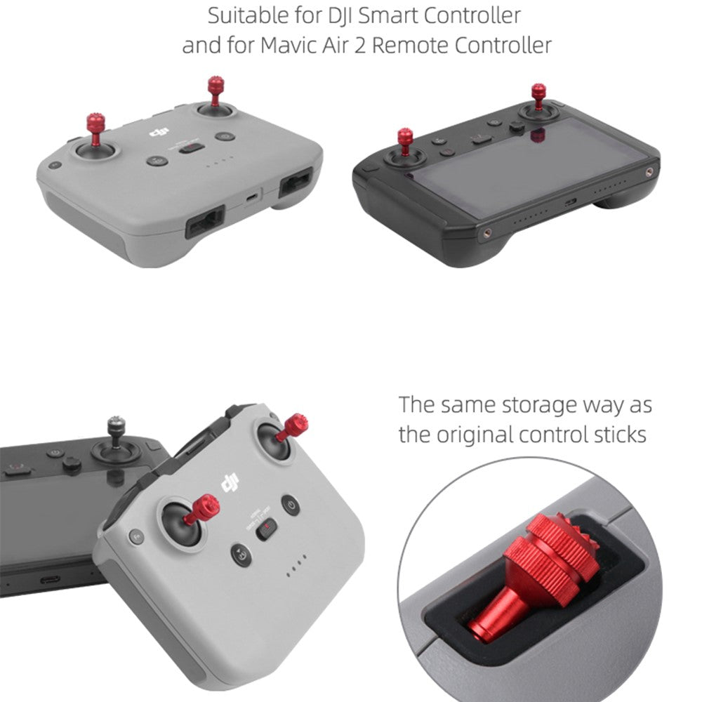 SUNNYLIFE YG9301 1 Pair Thumb Rocker Aluminum Alloy Control Joysticks for DJI Mavic 3/Air 2S/Mini 2/Mavic Air 2/Mavic 2 Remote Controller