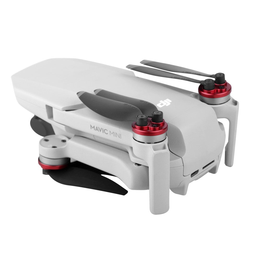 SUNNYLIFE Q9265 4Pcs/Set Motor Cover Aluminum Alloy Motor Cap Dust Cover Protector for DJI Mini SE/Mini 2/Mavic Mini