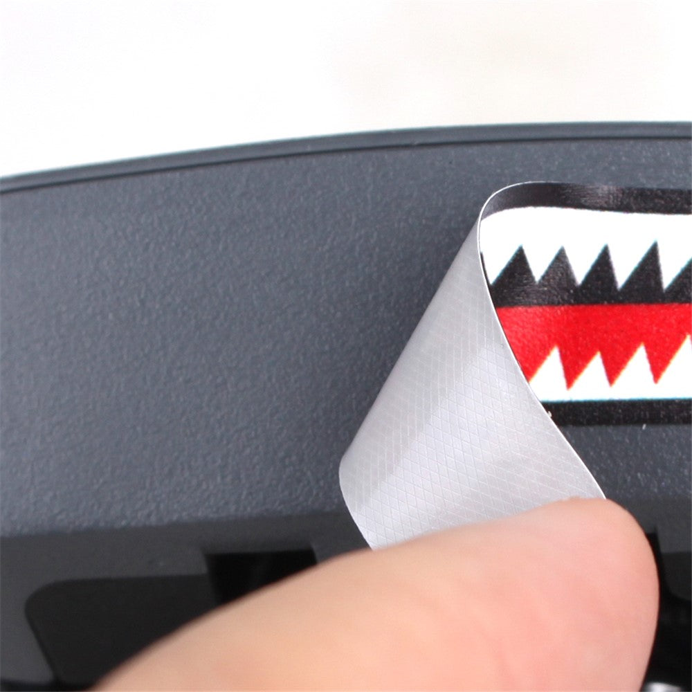 SUNNYLIFE TZ402 Scratch-resistant Stickers Set Drone Decals Shark Expression Embossed Effect Stickers for DJI Mavic 3/Mini SE/Air 2S/Mini 2/Mavic 2/Mavic Pro/Mavic Air/Mavic Air 2/Spark