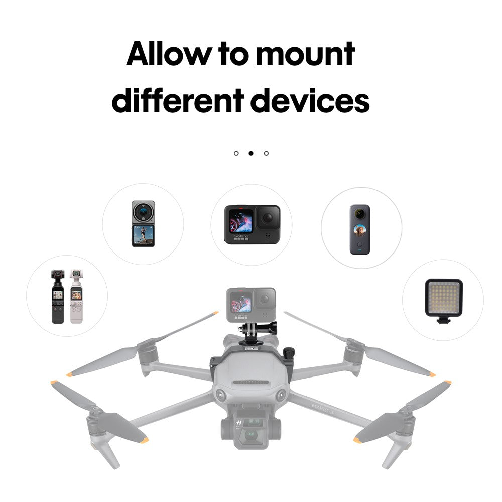 STARTRC 1110538 For DJI Mavic 3 Multifunction GoPro Action Camera Fill Light Mount Adapter Kit Set