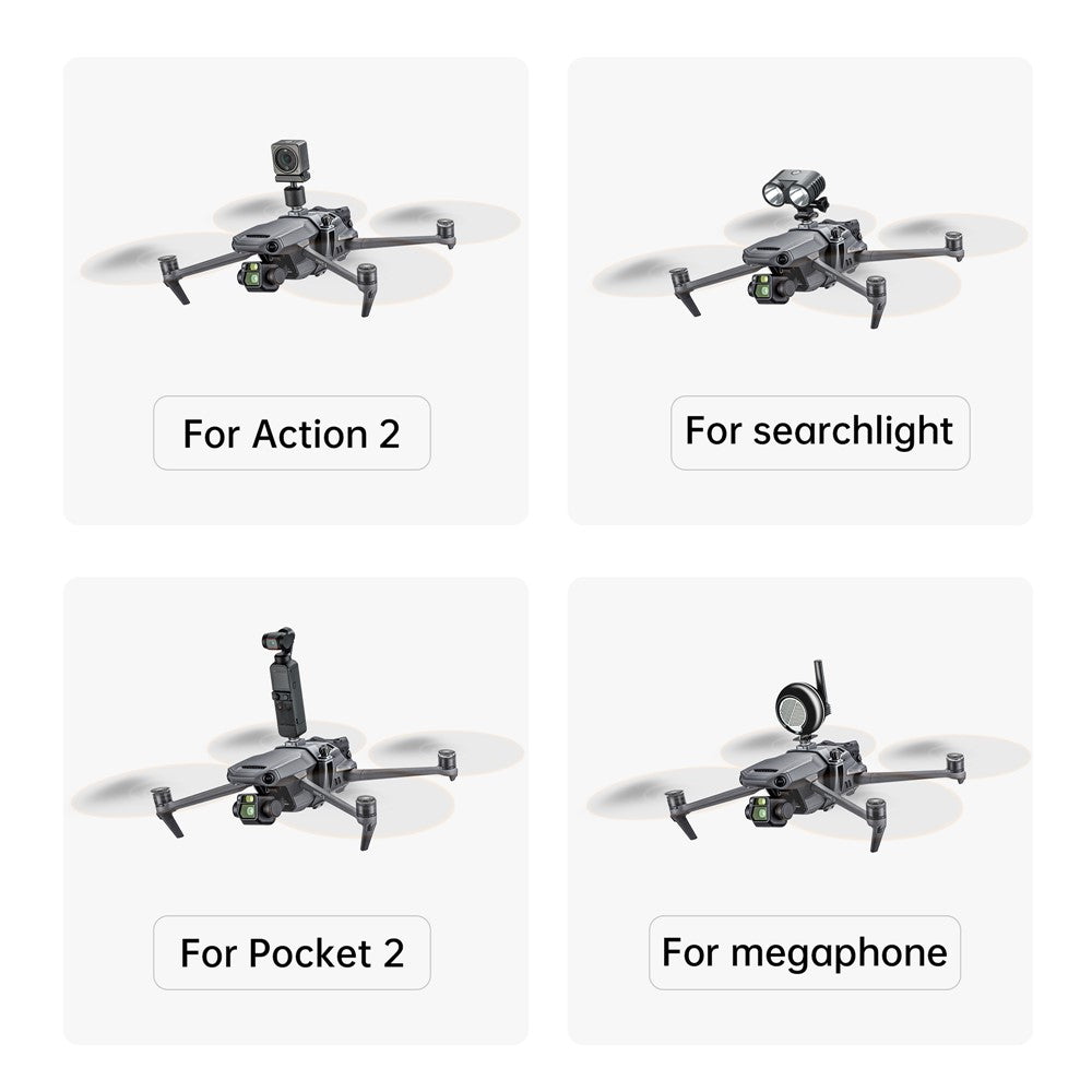 STARTRC 1110538 For DJI Mavic 3 Multifunction GoPro Action Camera Fill Light Mount Adapter Kit Set