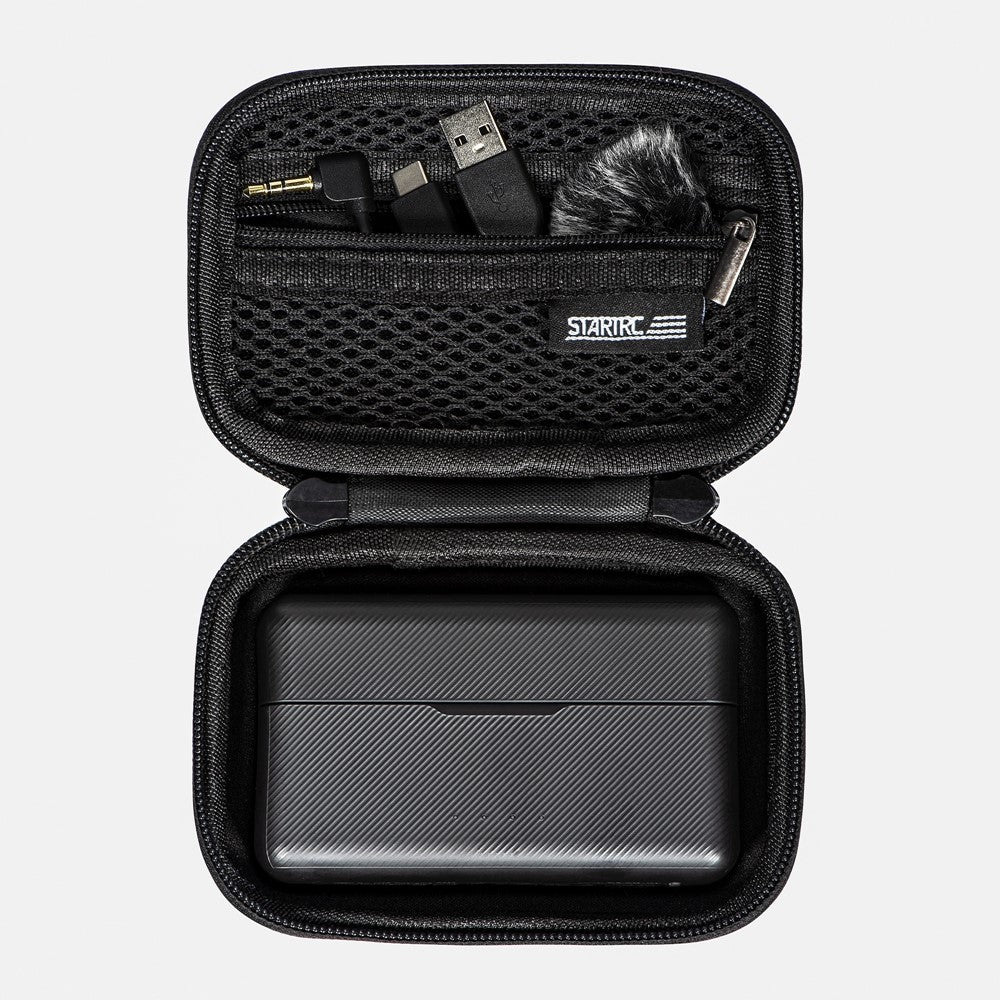 STARTRC 1110657 Carrying Case for DJI Mic Portable PU Shockproof Storage Bag Waterproof Microphone Case
