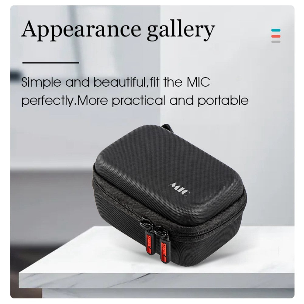 STARTRC 1110657 Carrying Case for DJI Mic Portable PU Shockproof Storage Bag Waterproof Microphone Case