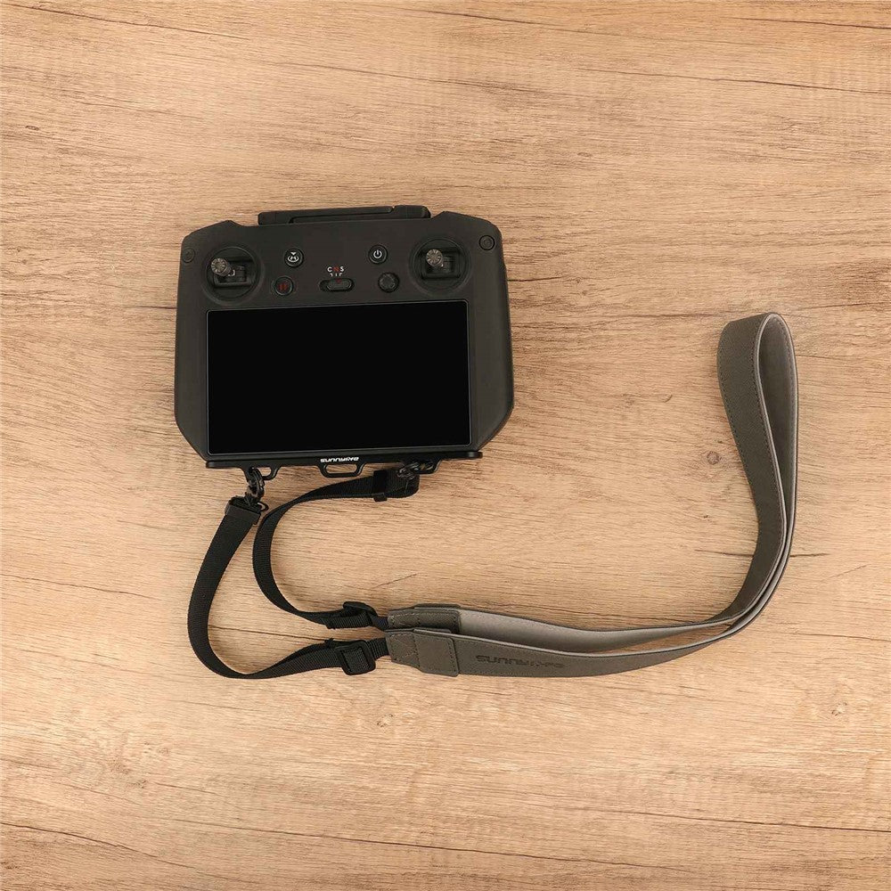 SUNNYLIFE GS377 Multi-use Bracket Comfortable Shoulder Lanyard for RC Pro/Smart Controller Accessories with Metal Hook + PU Leather Strap
