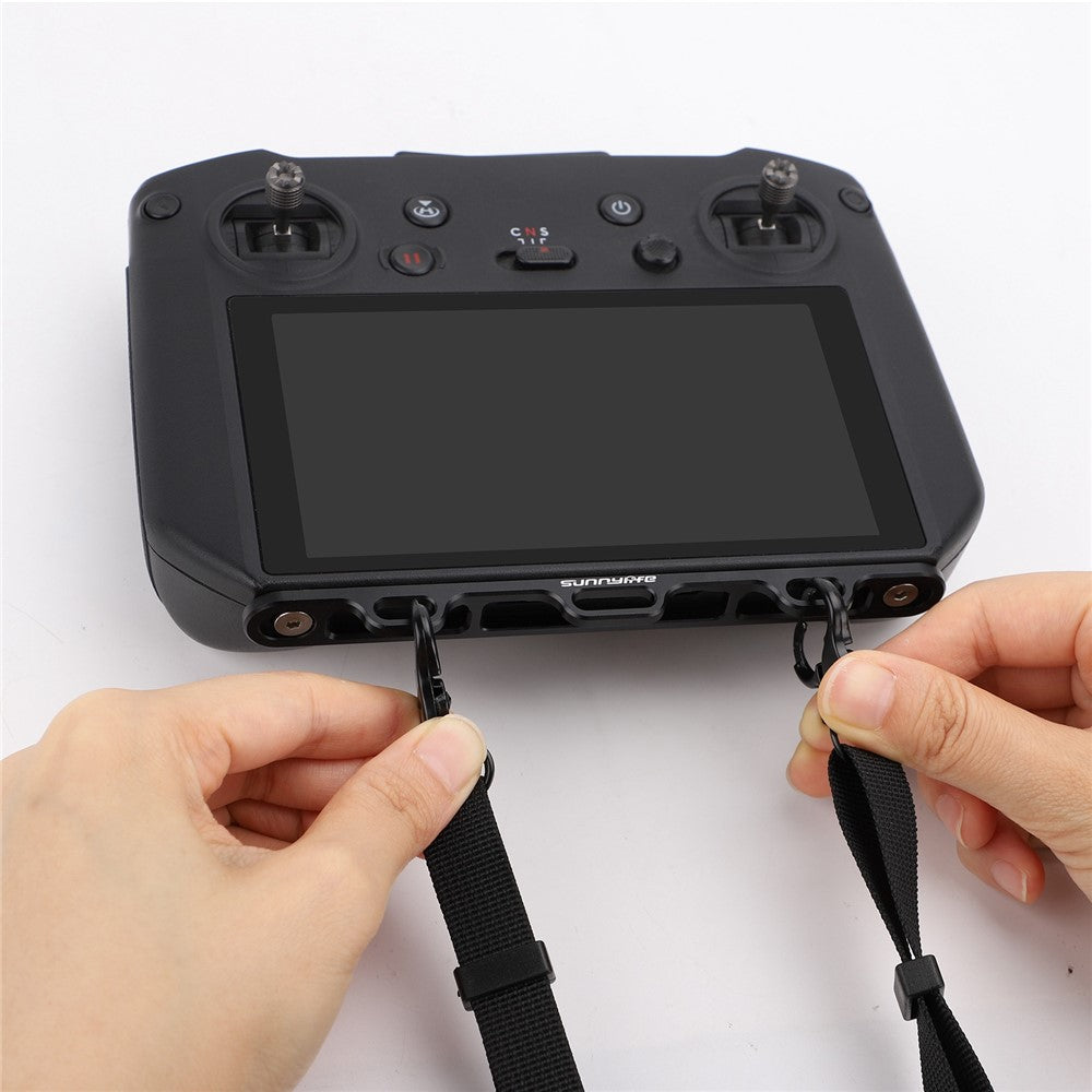 SUNNYLIFE GS377 Multi-use Bracket Comfortable Shoulder Lanyard for RC Pro/Smart Controller Accessories with Metal Hook + PU Leather Strap