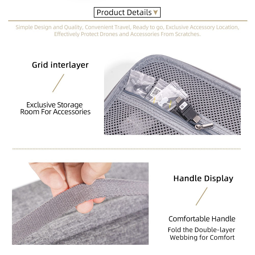 For DJI Mini 2 / Mini 2 SE / Mini 4K Fly More Combo Portable EVA Bag Travel Protective Box RC Drone Accessories Carrying Case