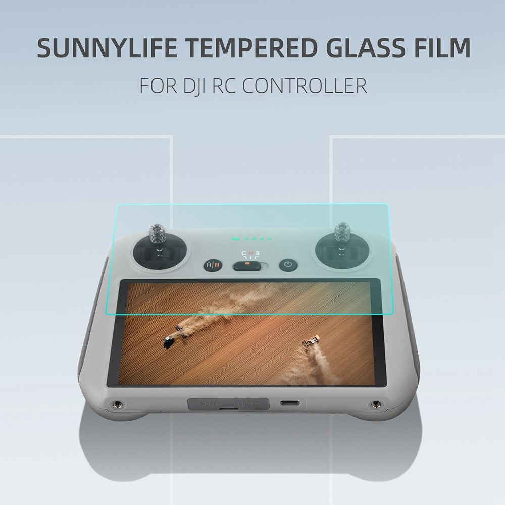 SUNNYLIFE MM3-GHM387 1Pc Explosion-proof Tempered Glass Film for DJI Mini 3 Pro/DJI RC Remote Control with Screen Protective Cover HD Film