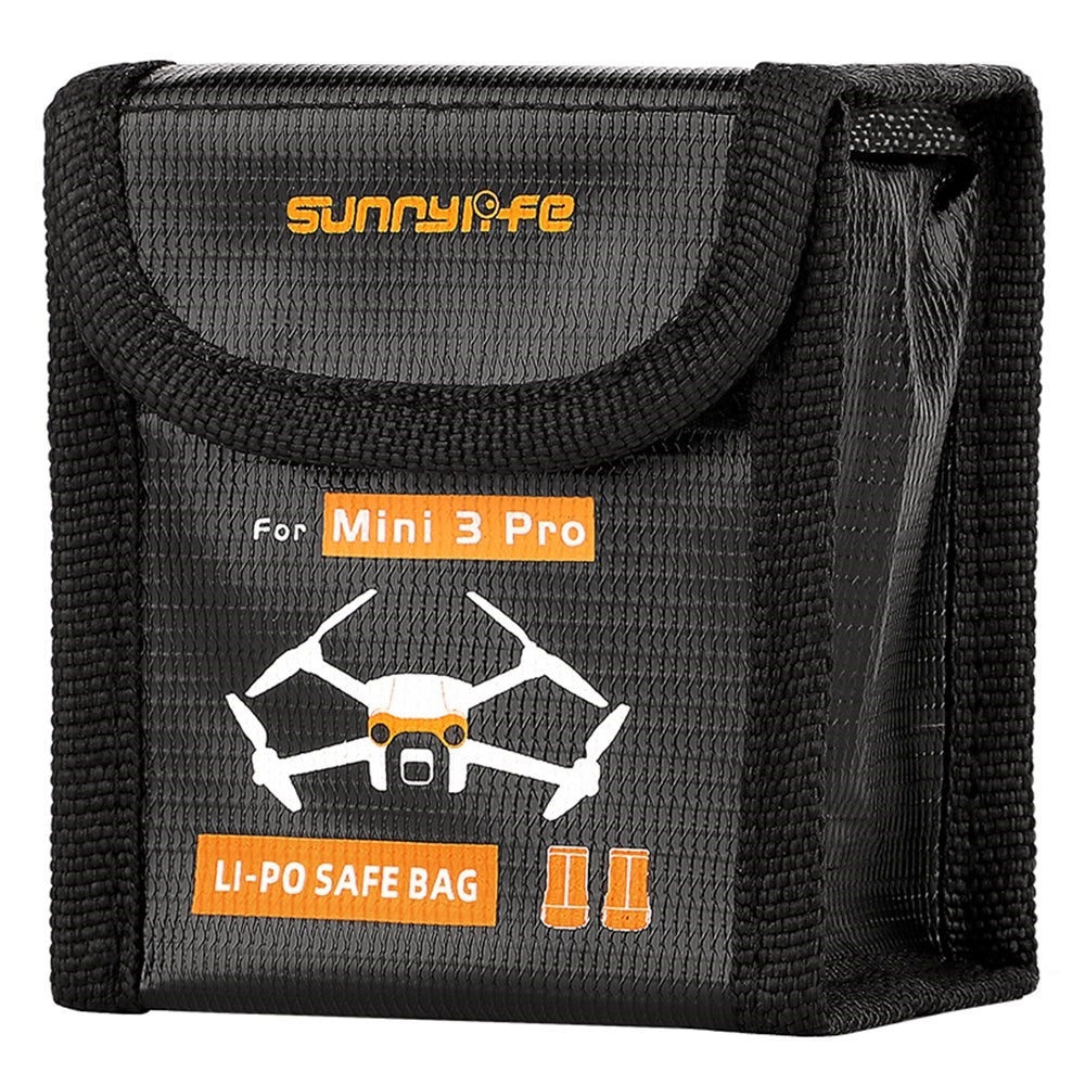 SUNNYLIFE MM3-DC385 for DJI Mini 3 Pro 2 Batteries Capacity Explosion-Proof Flame-Retardant Lipo Battery Storage Bag Battery Safe Bag