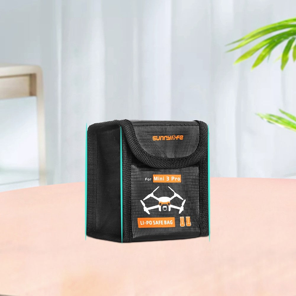 SUNNYLIFE MM3-DC385 for DJI Mini 3 Pro 2 Batteries Capacity Explosion-Proof Flame-Retardant Lipo Battery Storage Bag Battery Safe Bag