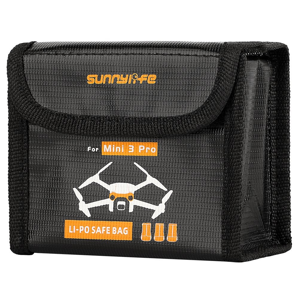 SUNNYLIFE MM3-DC386 for DJI Mini 3 Pro 3 Batteries Capacity Lipo Battery Storage Bag Battery Pouch Battery Safe Bag Battery Protection Accessories