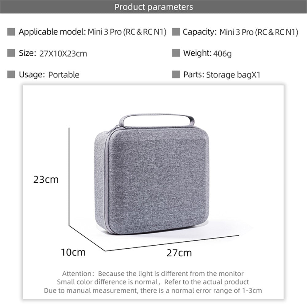Shockproof Storage Bag for DJI Mini 3 Pro / Mini 3 Carrying Case Portable Box RC Accessories Travel Bag