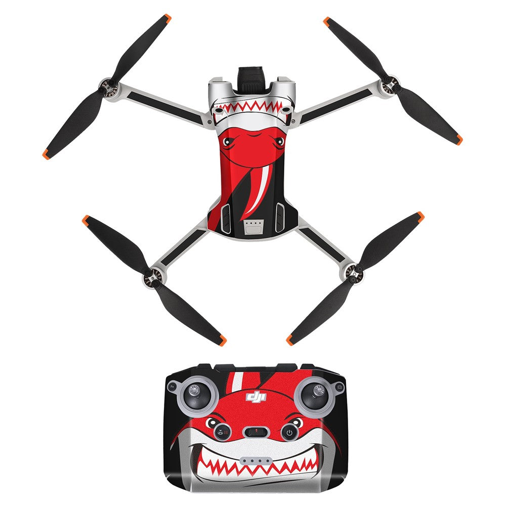 SUNNYLIFE MM3-TZ395 For DJI Mini 3 Pro Drone + RC-N1 Remote Control Stickers Set Decals Stylish Decorative Stickers