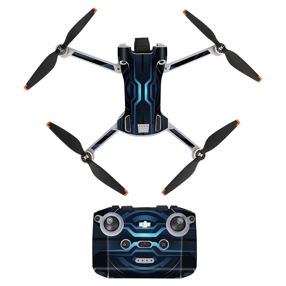 SUNNYLIFE MM3-TZ395 For DJI Mini 3 Pro Drone + RC-N1 Remote Control Stickers Set Decals Stylish Decorative Stickers
