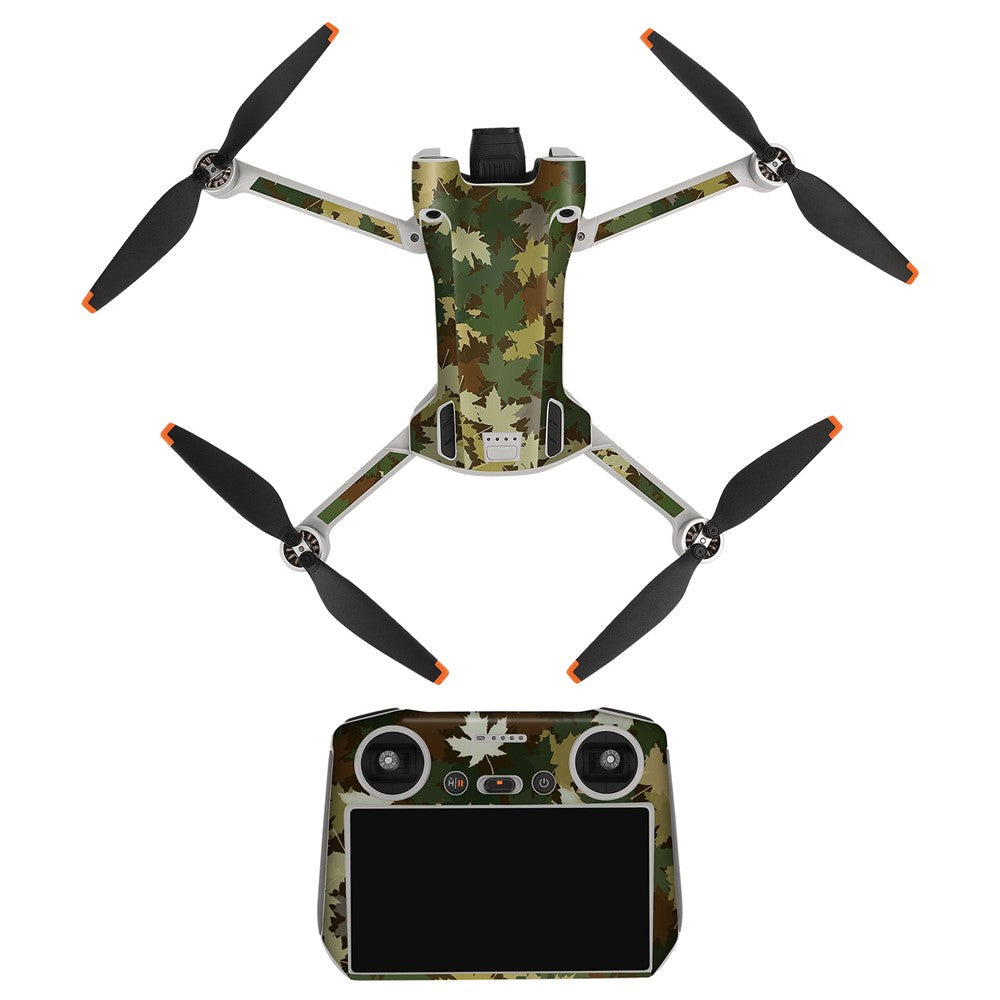 SUNNYLIFE MM3-TZ396 For DJI Mini 3 Pro Drone + for DJI RC Remote Control Stickers Set Anti-scratch Decorative Stickers Decals