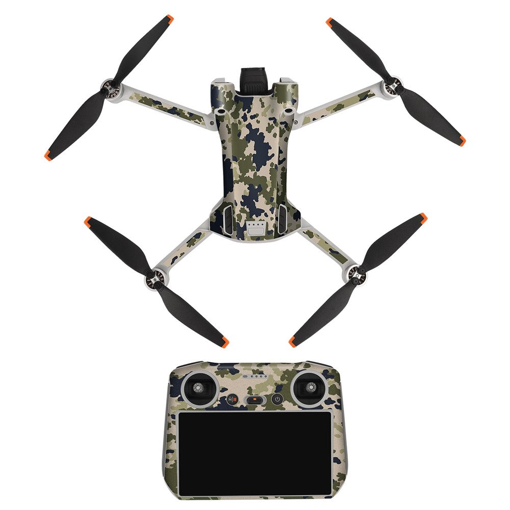 SUNNYLIFE MM3-TZ396 For DJI Mini 3 Pro Drone + for DJI RC Remote Control Stickers Set Anti-scratch Decorative Stickers Decals