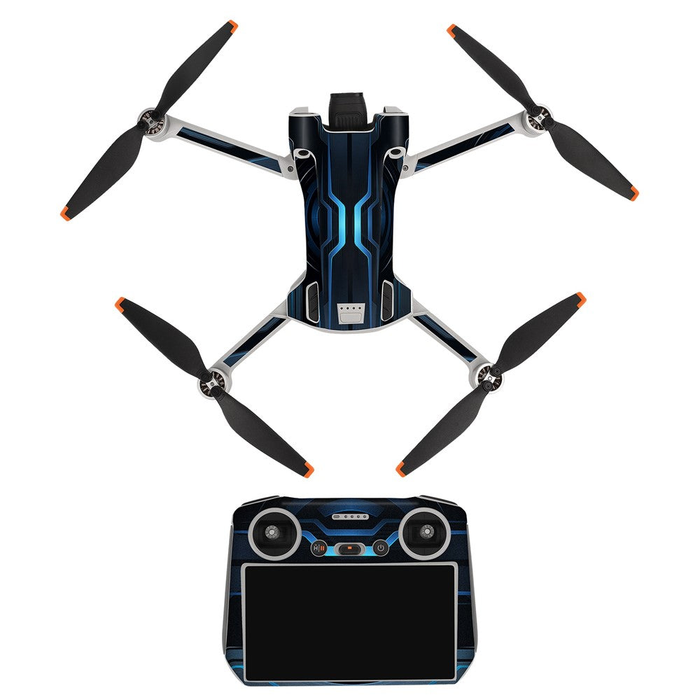 SUNNYLIFE MM3-TZ396 For DJI Mini 3 Pro Drone + for DJI RC Remote Control Stickers Set Anti-scratch Decorative Stickers Decals
