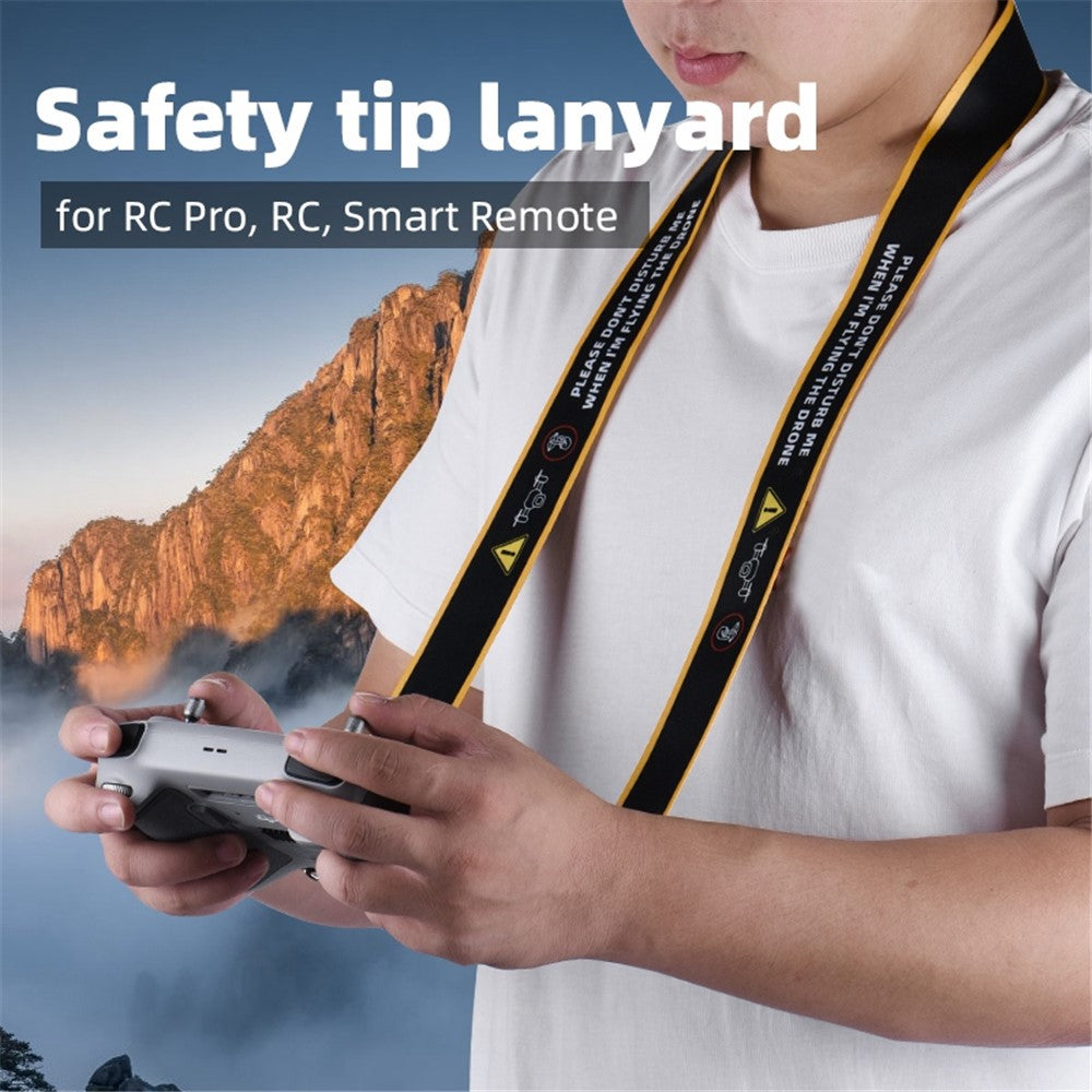 HEIYRC ZZCP9253 Widened Lanyard for DJI Mini 3 Pro RC Remote Control, No Disturbing Warning Neck Strap Belt