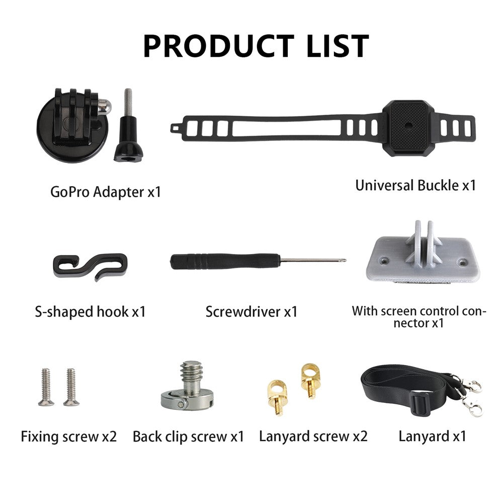 RCSTQ 1357500 For DJI Mini 3 Pro Handheld Shooting Anti-shake Fixing Bracket Remote Control Connector with Lanyard