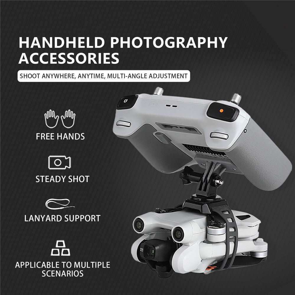 RCSTQ 1357500 For DJI Mini 3 Pro Handheld Shooting Anti-shake Fixing Bracket Remote Control Connector with Lanyard