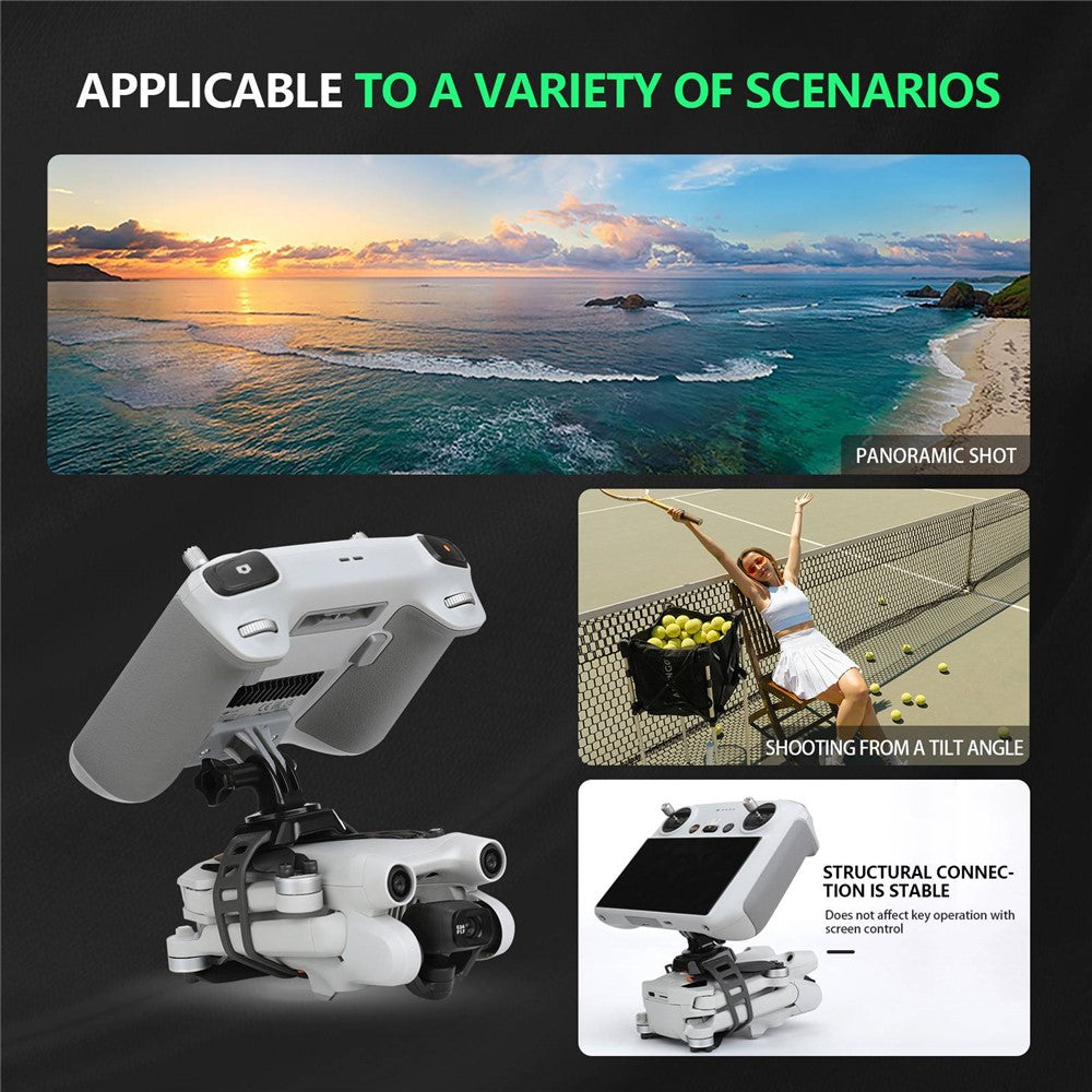 RCSTQ 1357500 For DJI Mini 3 Pro Handheld Shooting Anti-shake Fixing Bracket Remote Control Connector with Lanyard