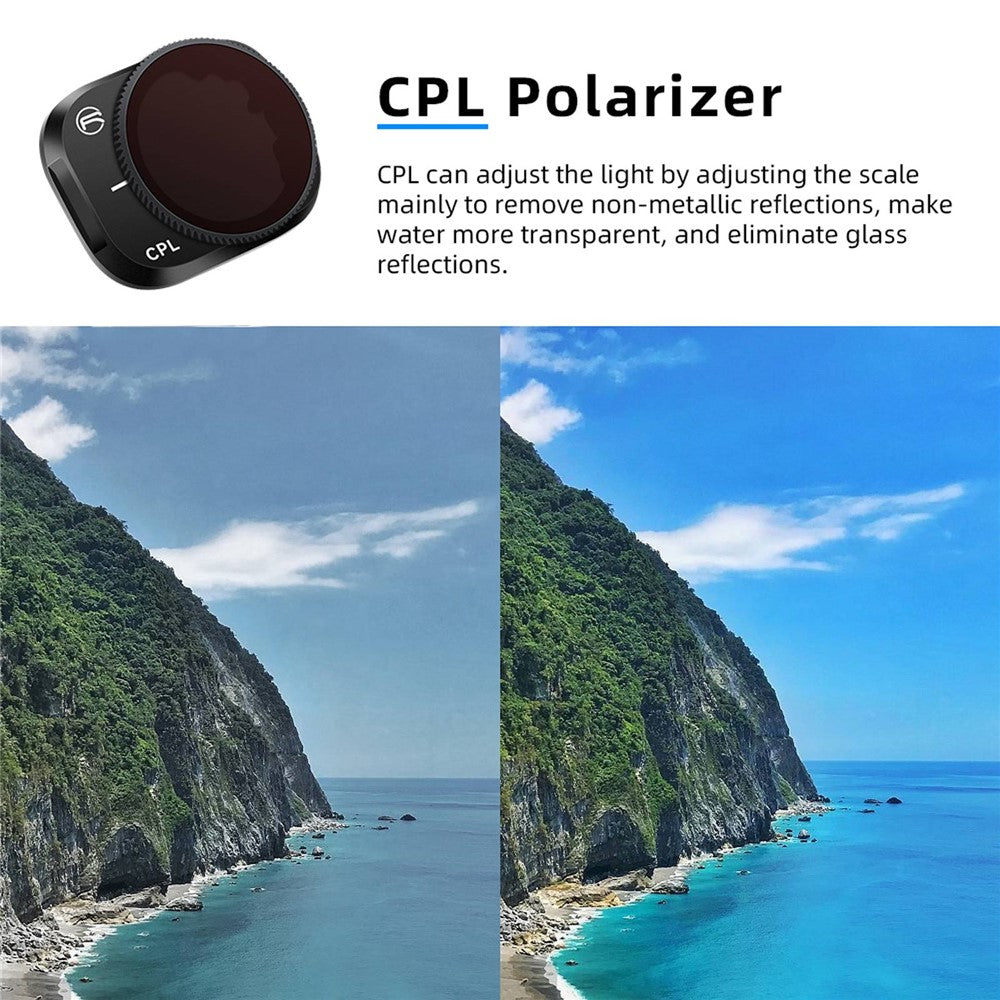 RCSTQ For DJI Mini 3 Pro CPL Polarizer Camera Lens Filter Aluminum Alloy Optical Glass RC Accessories