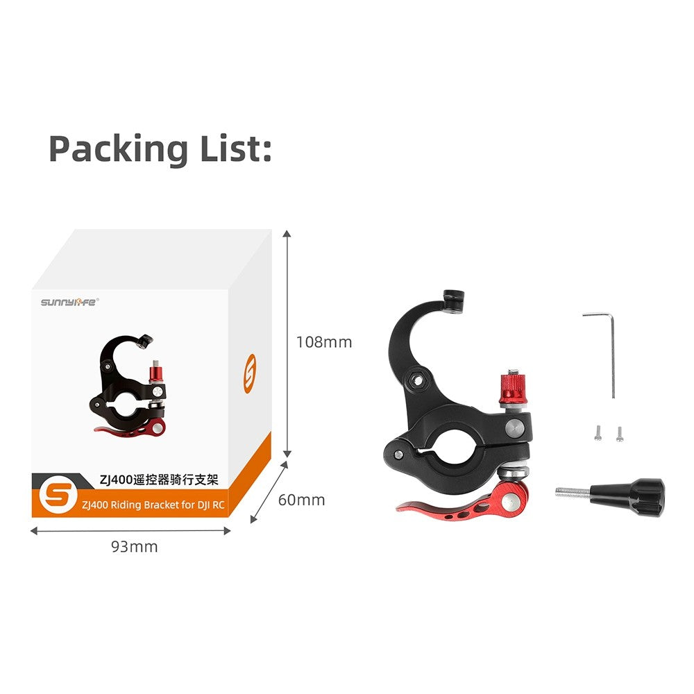 SUNNYLIFE MM3-ZJ400 Riding Bracket for DJI Drone Controller Action Camera Bike Stand Holder
