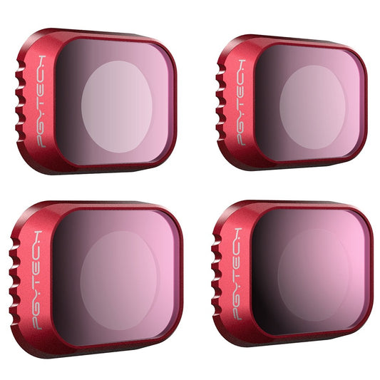 PGYTECH P-30A-010 Waterproof Coated ND Filters Set for DJI Mini 3 Pro Lens Filter, Anti-Scratch ND 8 16 32 64 Filters for Drone Camera (Professional Version)