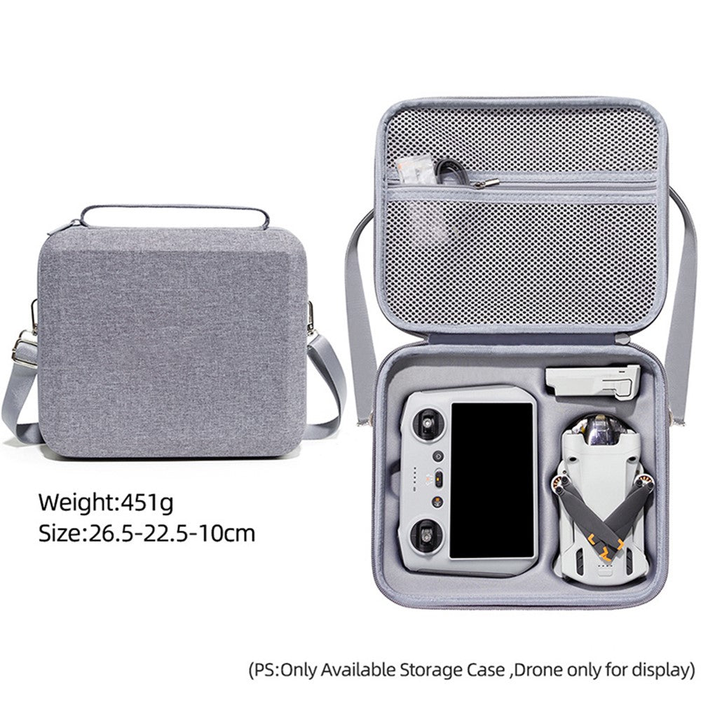 For DJI Mini 3 Pro Portable Carrying Case RC Drone Controller Shockproof Storage Bag Anti-Scratch Shoulder Bag