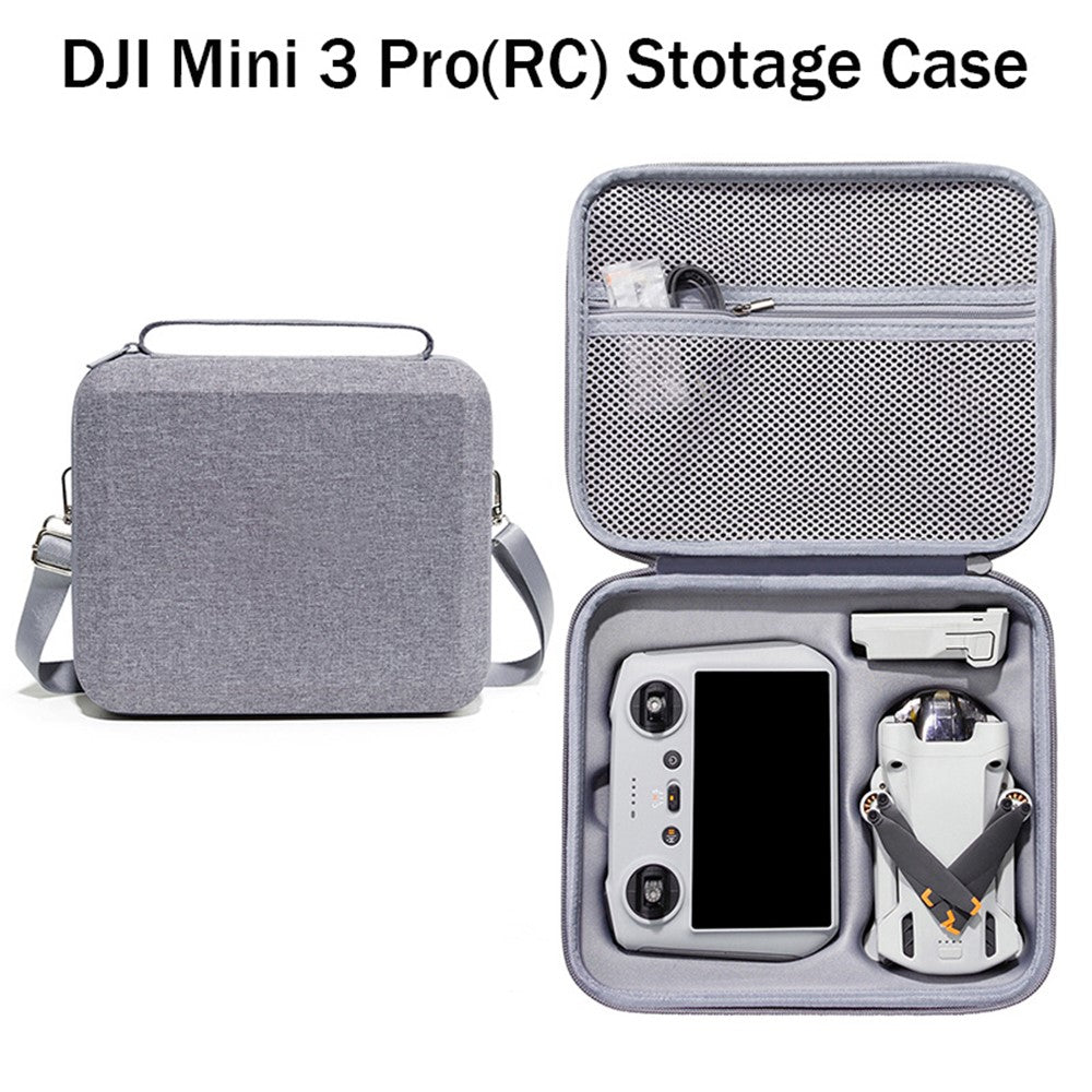 For DJI Mini 3 Pro Portable Carrying Case RC Drone Controller Shockproof Storage Bag Anti-Scratch Shoulder Bag