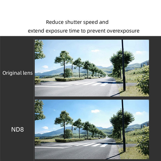 JUNESTAR JSR-1663-03 RC Drone ND Filter for DJI Mini 3 Pro Aluminum Alloy+Glass Camera Lens Filters, ND8