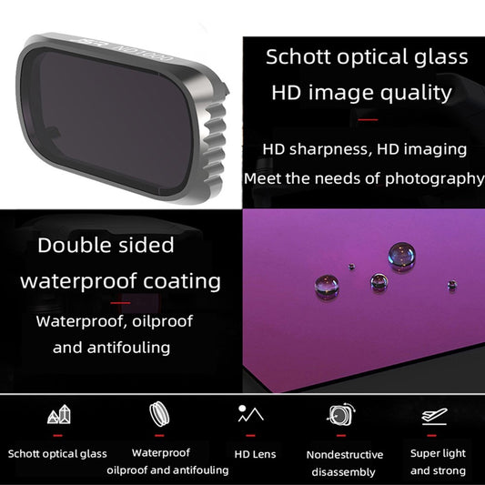 JUNESTAR JSR-1278-08 For DJI Mavic Air 2S ND1000 Filter Optical Glass Camera Lens Filter