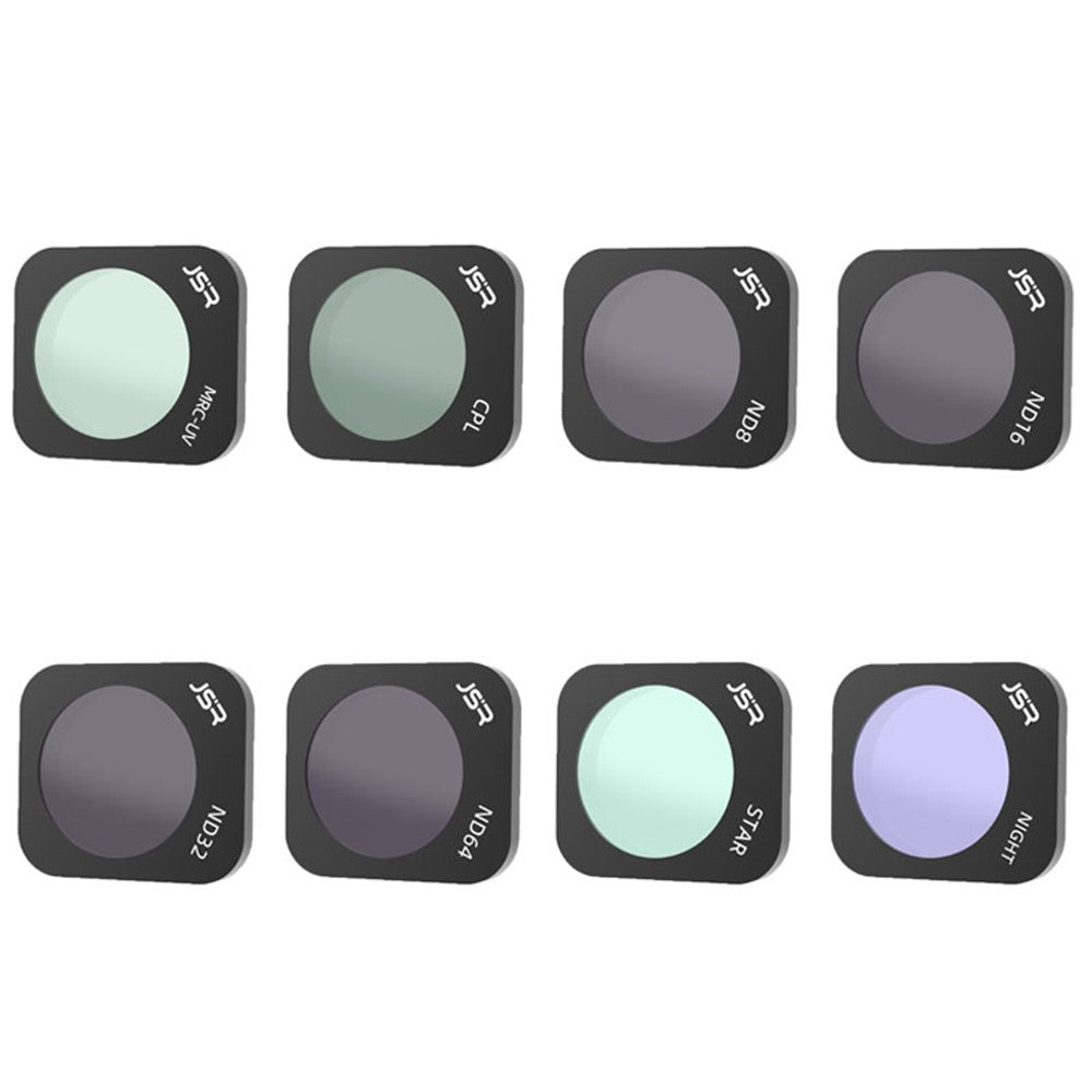JUNESTAR ZMP TB-8IN1 JSR-1903-12 For Hubsan Zino Mini Pro 8Pcs/Set MRC-UV+CPL+ND8+ND16+ND32+ND64+STAR+NIGHT Lens Filters Drone Camera Accessories