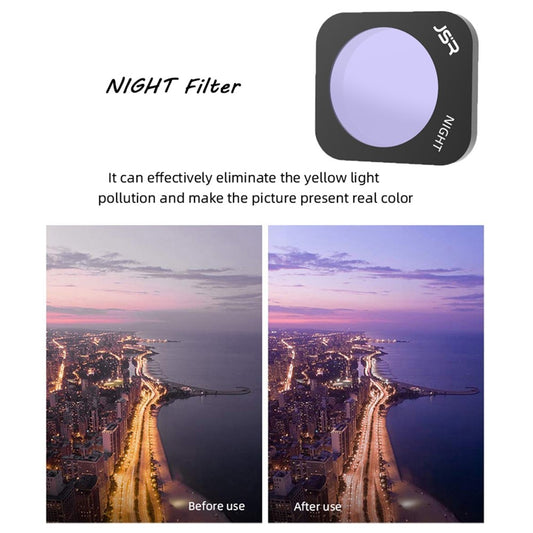 JUNESTAR JSR-1903-07 Multi-Layer Coated Optical Glass NIGHT Filters for Hubsan Zino Mini Pro Anti-Scratch Waterproof Lens Filters for RC Drone