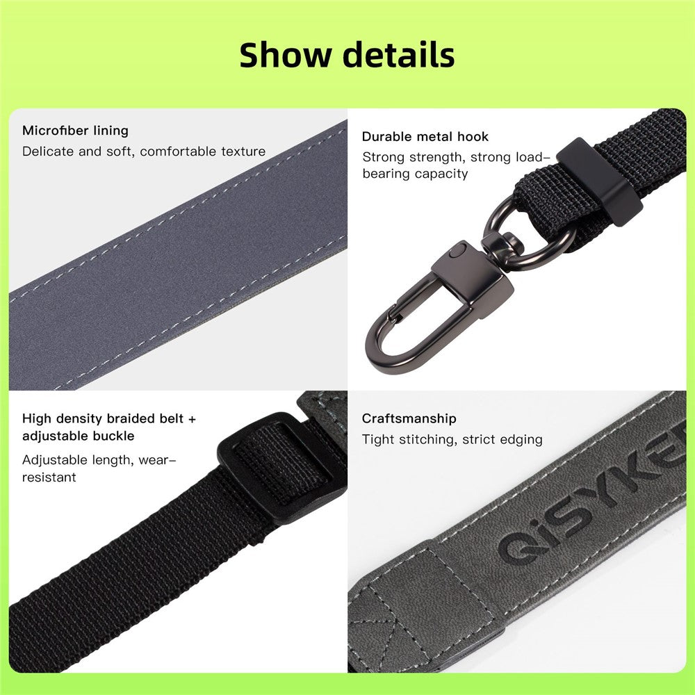 QISYKER DRCP0617 For DJI RC/Pro/Mini 3 Pro Drone Hand Free Lanyard for RC Remote Controller