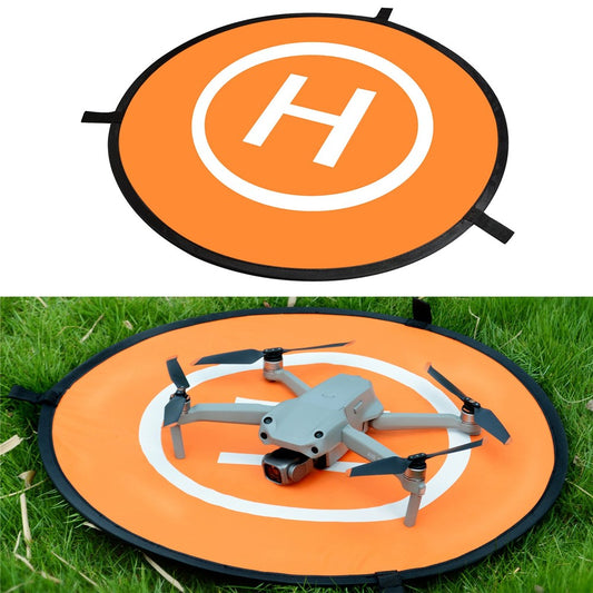 QISYKER DAPARK55 55cm Round Drone Parking Apron Landing Pad with Ground Pegs and Reflective Strips