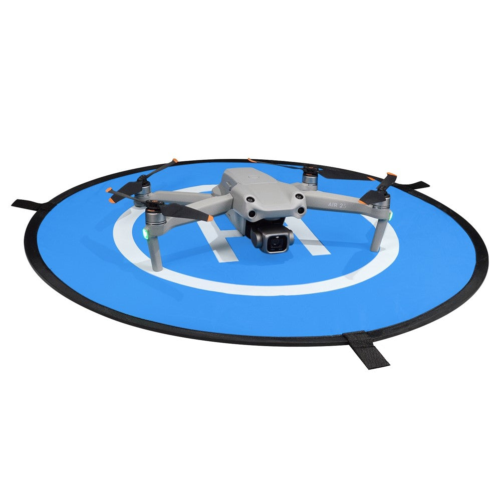 QISYKER DAPARK55 55cm Round Drone Parking Apron Landing Pad with Ground Pegs and Reflective Strips