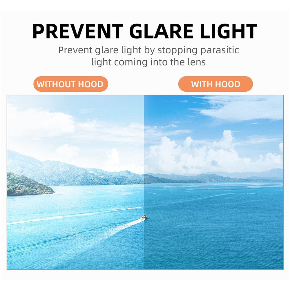 SUNNYLIFE MM3-ZG406 for DJI Mini 3 Pro Drone Gimbal Protection Hood Lens Anti-glare Sunshade Cover